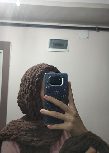 Puffy ipten kapşonlu atkı - Görsel 2