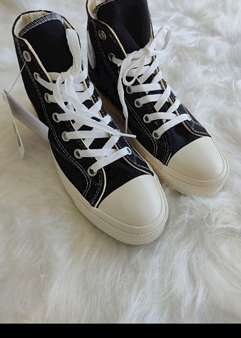 Converse Siyah Kadın Spor Ayakkabı Velcro - Görsel 3