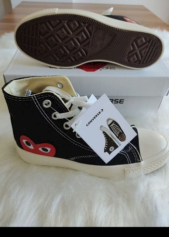 Converse Siyah Kadın Spor Ayakkabı Velcro - Görsel 2