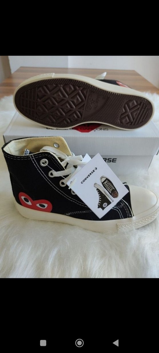 Converse Siyah Kadın Spor Ayakkabı Velcro - Görsel 2