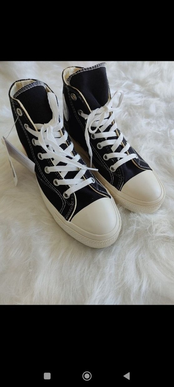 Converse Kadın Siyah Baskılı Spor Ayakkabı - Görsel 3