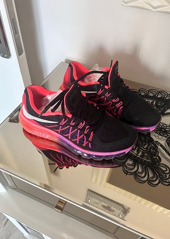 Nike Pembe mor Siyah Yüksek Topuklu Bağcıklı Spor orjinal nike 39 num