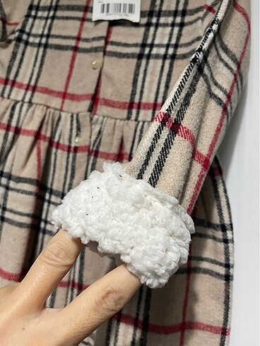 24-36 Ay Beden Burberry model kız çocuk kışlık elbise