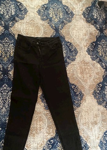 Siyah Kadın Normal Boy Denim Jean