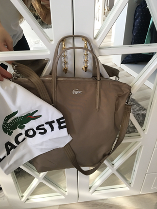 universal Beden Lacoste kahve çanta 