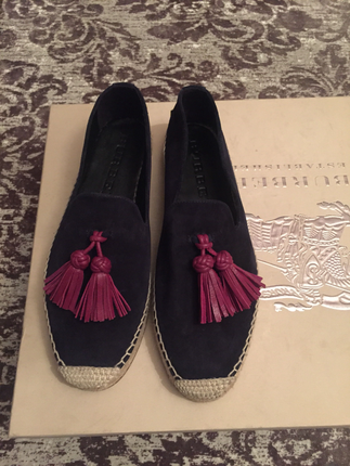 Burberry süet kışlık espadril 
