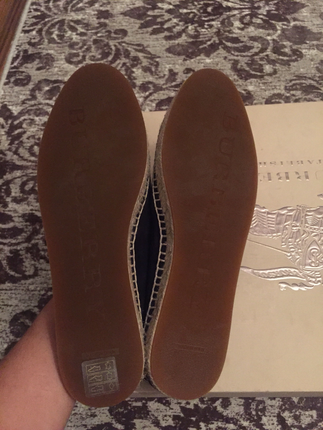 36 Beden mor Renk Burberry süet kışlık espadril