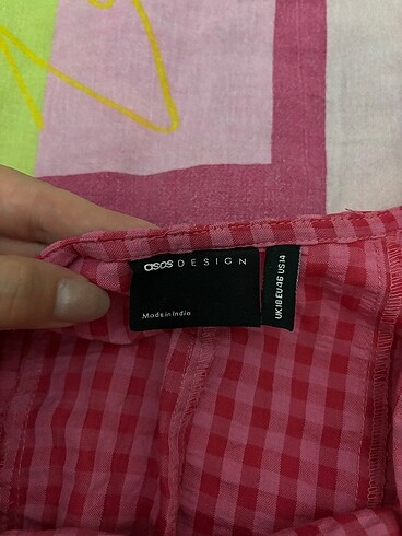 46 Beden Pötikareli pembe kıs tulum