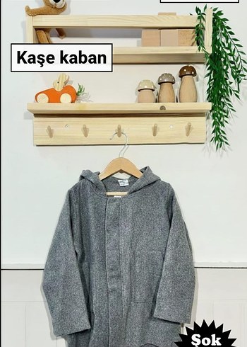 Kız Çocuk Gri Örgü Kaşe Panço - Görsel 14