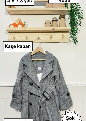 Kız Çocuk Gri Örgü Kaşe Panço - Görsel 3