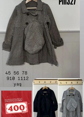 Kız Çocuk Gri Örgü Fırfırlı Panço - Görsel 4