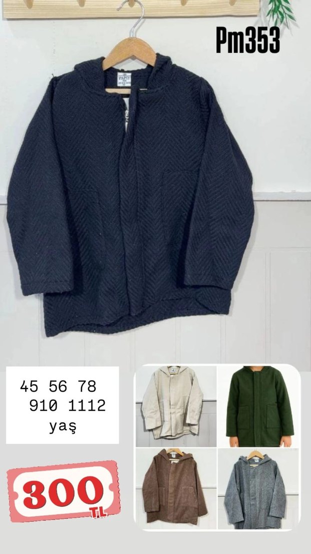 Gri Bohem Robalı Kız Panço - Görsel 3