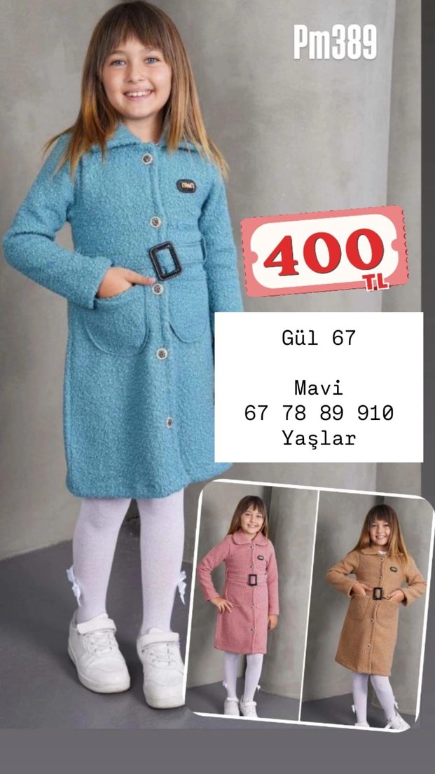 Gri Bohem Robalı Kız Panço - Görsel 4