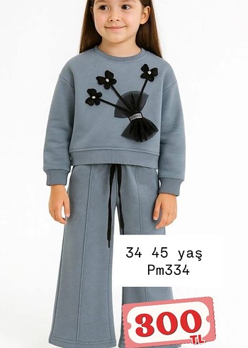 Kız Çocuk Pembe Fiyonklu Eşofman Takımı - Görsel 15