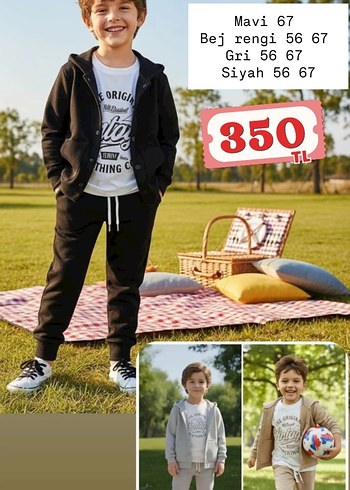 Kız Çocuk Pembe Fiyonklu Eşofman Takımı - Görsel 10