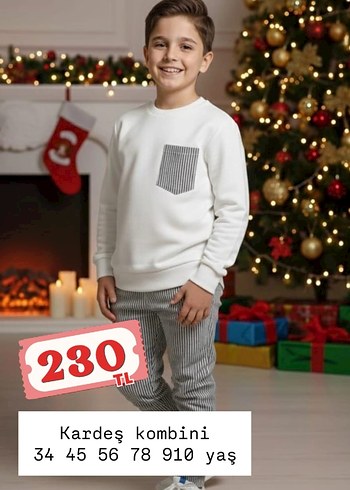 Kız Çocuk Salaş Çizgili Eşofman Takımı - Görsel 6