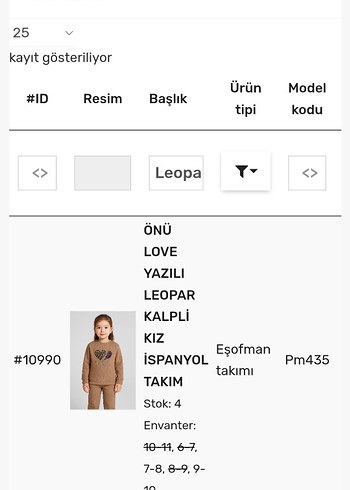 Kız Çocuk Kahverengi Pul Detaylı Sweatshirt - Görsel 2