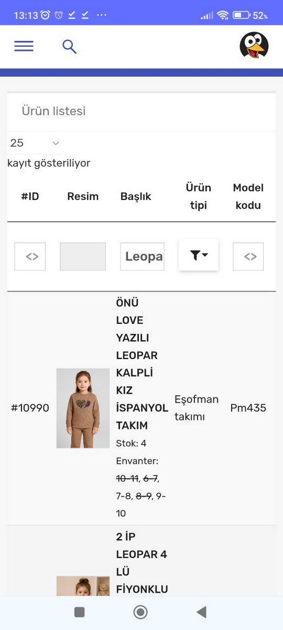 Kız Çocuk Kahverengi Pul Detaylı Sweatshirt - Görsel 2