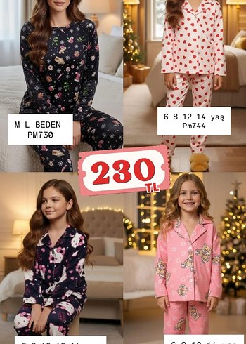 Kız Çocuk Renkli Desenli Triko Eşofman Takımı - Görsel 6