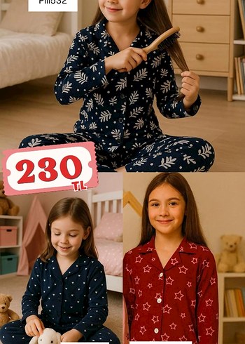 Kız Çocuk Renkli Desenli Triko Eşofman Takımı - Görsel 13