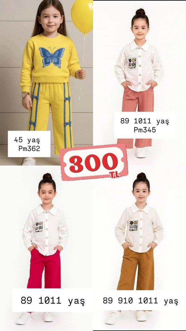 Kız Çocuk Fermuarlı Mor Eşofman Takımı - Görsel 2