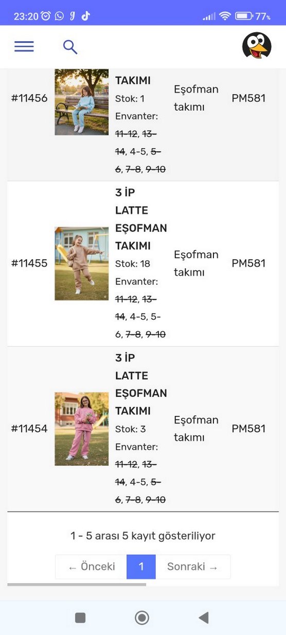 Pembe Baskılı Kız Çocuk Eşofman Takımı - Görsel 2