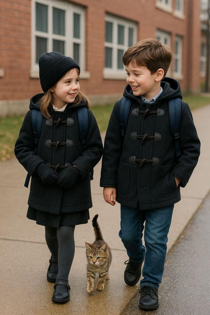 Erkek Çocuk Haki Düğmeli Polar Ceket - Görsel 5