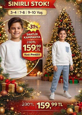 Leopar Desenli Beyaz Kız Sweatshirt ve Eşofman Takımı - Görsel 9