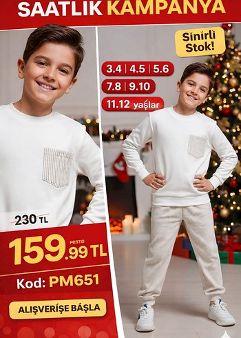 Leopar Desenli Beyaz Kız Sweatshirt ve Eşofman Takımı - Görsel 14