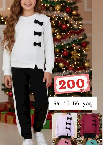 Kızlar için Pembe Rahat Eşofman Altı - Görsel 2