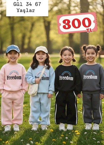 Kızlar için Pembe Rahat Eşofman Altı - Görsel 12