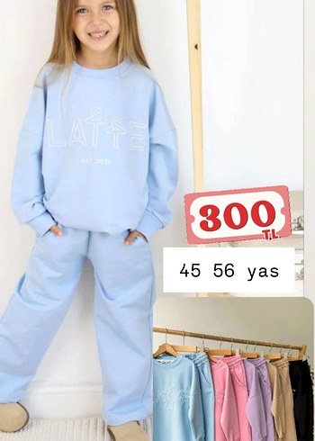 Kızlar için Pembe Rahat Eşofman Altı - Görsel 9