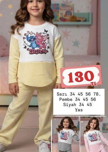 Kızlar için Pembe Rahat Eşofman Altı - Görsel 19