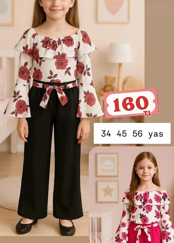 Kızlar için Pembe Rahat Eşofman Altı - Görsel 14