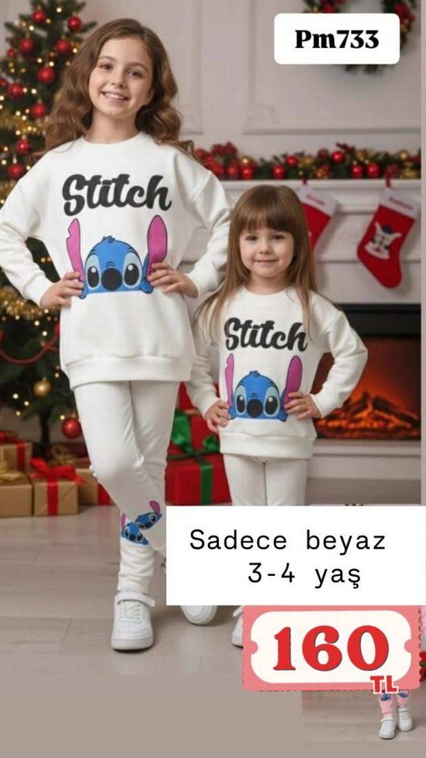 Kızlar için Pembe Rahat Eşofman Altı - Görsel 4