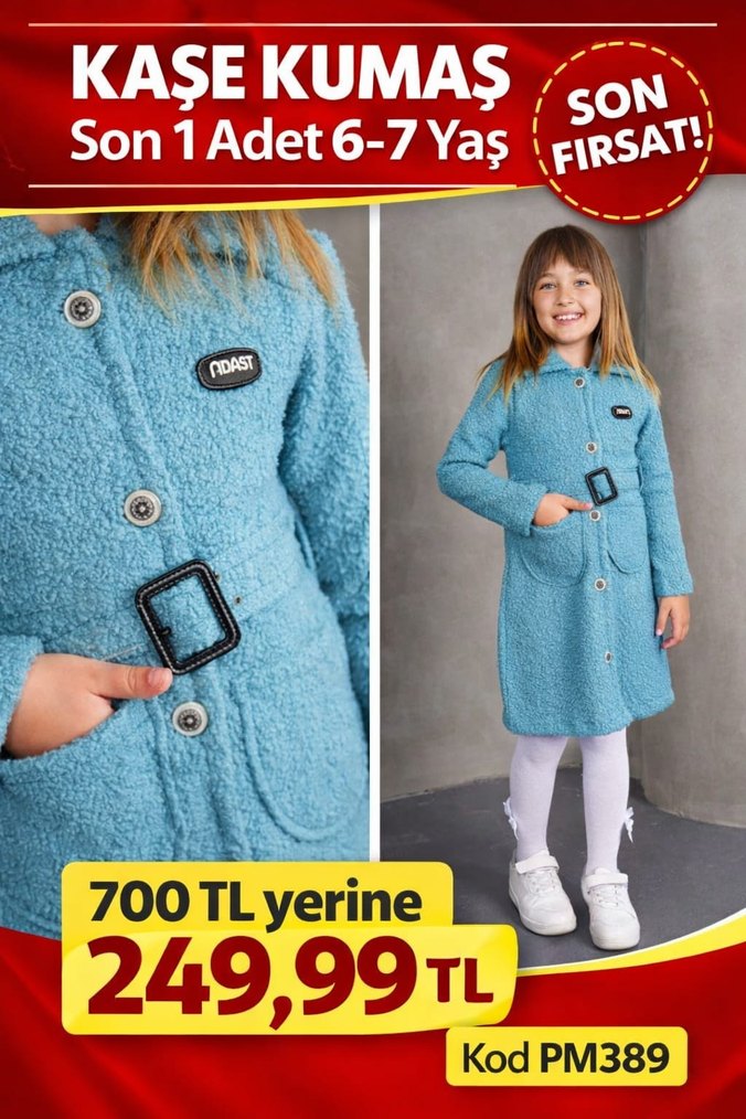 Kız Çocuk Kırmızı Çiçek Baskılı Eşofman Takımı - Görsel 3