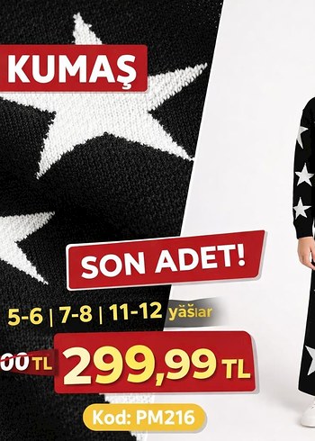 Kız Çocuk Siyah Yıldızlı Triko Takım - Görsel 3