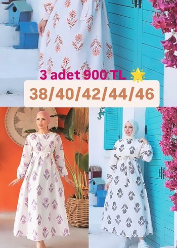 Bohem Etnik Desenli Uzun Kollu Beyaz Elbise