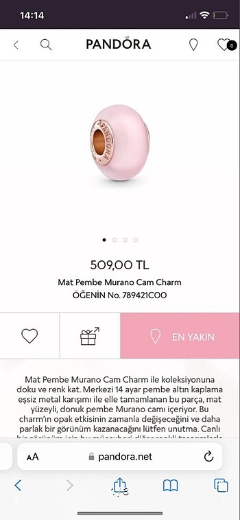 PANDORA CHARM