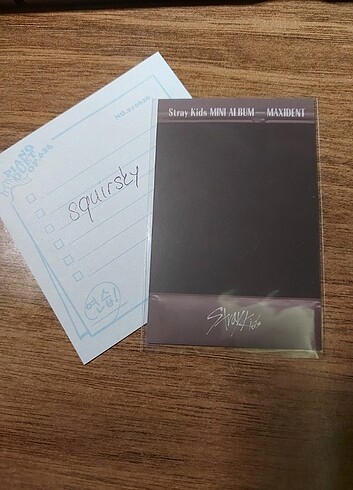 stray kids han jisung maxident letter polaroid