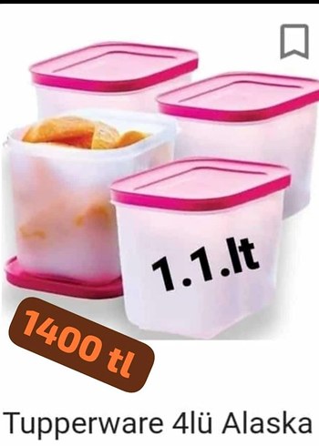 Tupperware 4'lü Alaska Saklama Kabı Seti