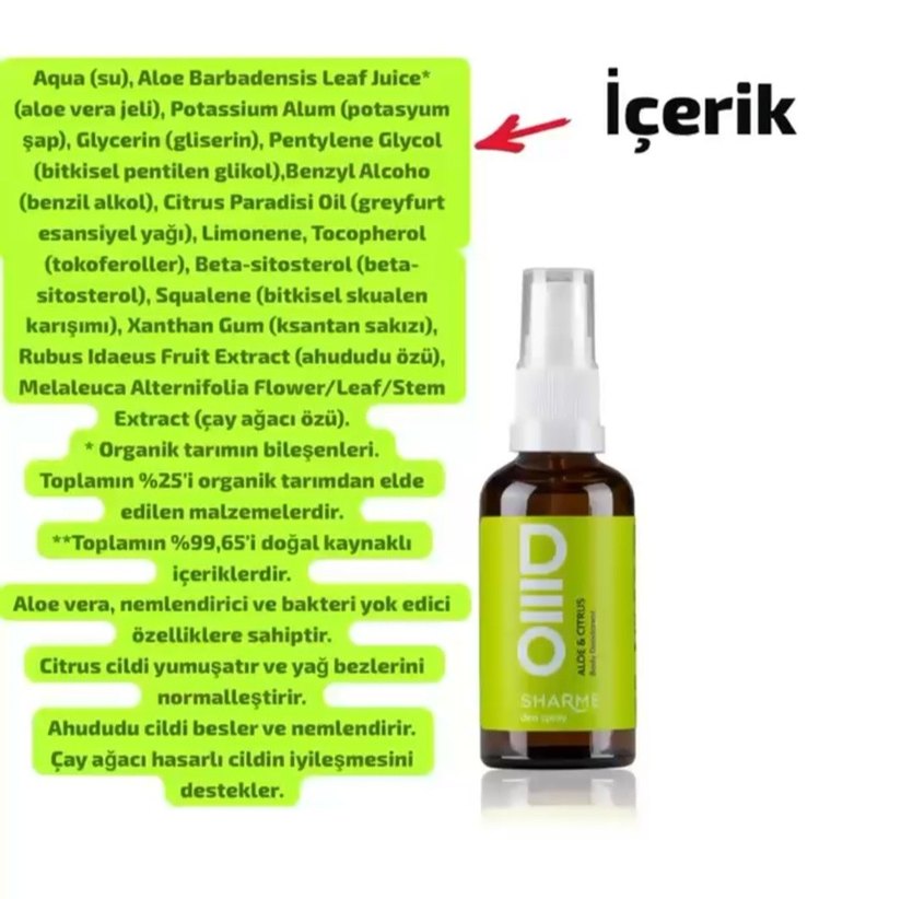 Diger SHARME Doğal Deodorant Sprey - Görsel 3
