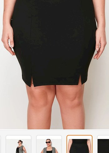 Siyah Mini Kalem Etek - Görsel 2