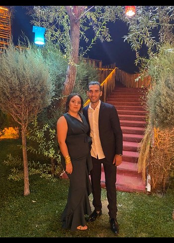 Kadın Yeşil Straplez Uzun Elbise - Görsel 5