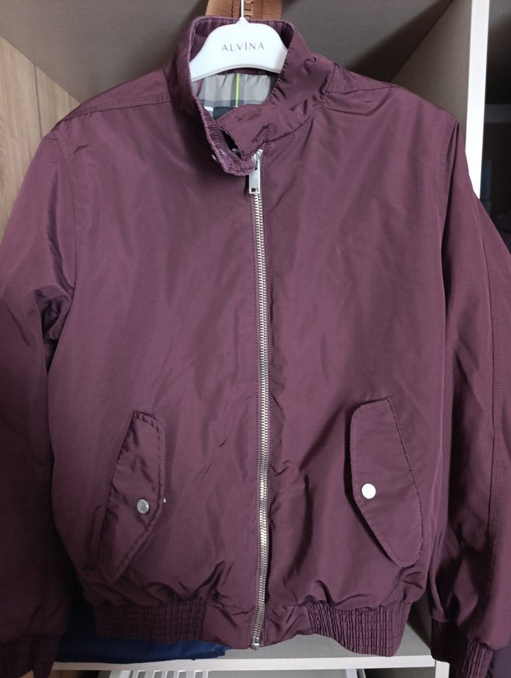 Bershka Gri Ekose Desenli  erkek Mont - Görsel 3