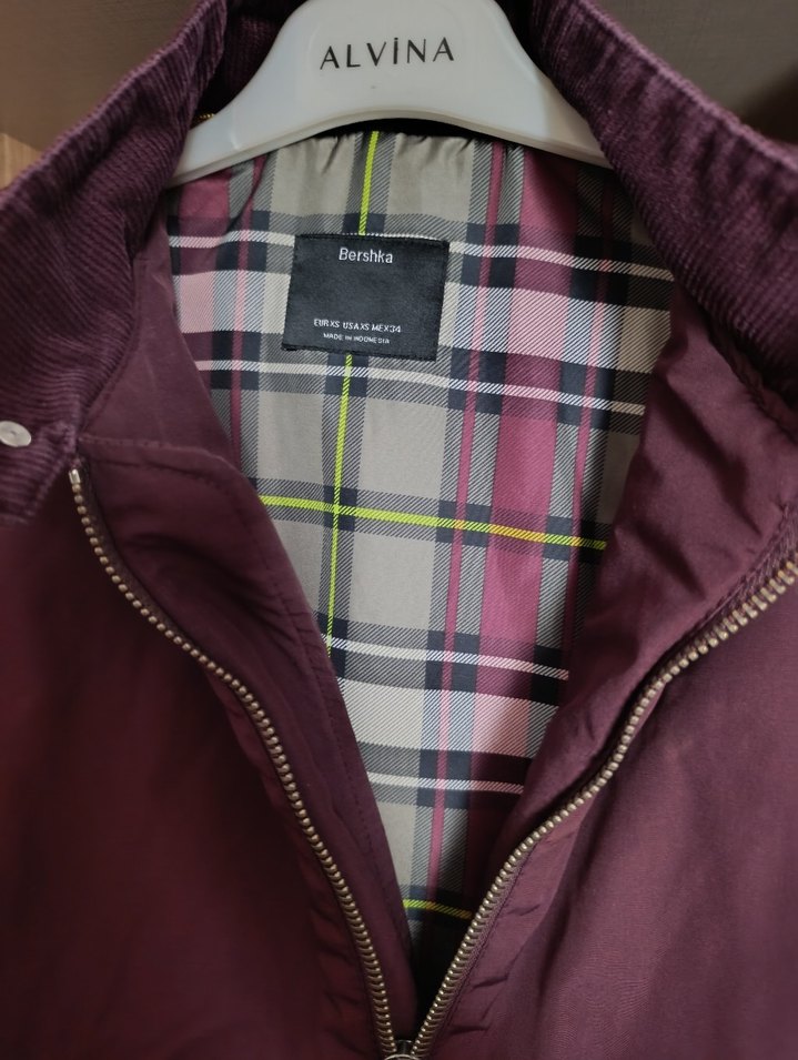 Bershka Gri Ekose Desenli  erkek Mont - Görsel 4