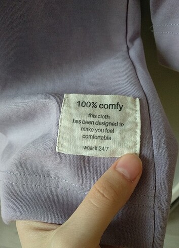 m Beden mor Renk Manuka Uzun Kol Oversize Sweatshirt Lila
