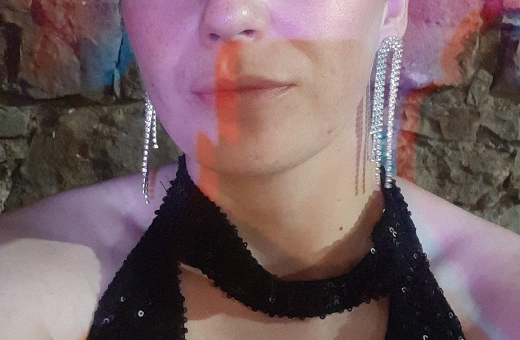 gümüş sallantılı küpe - Görsel 3