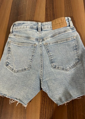 Kadın Bol Kesim Kısa Denim Şort - Görsel 2