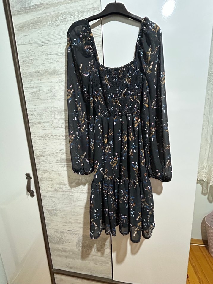 Baskılı Bohem Uzun Elbise - Görsel 2